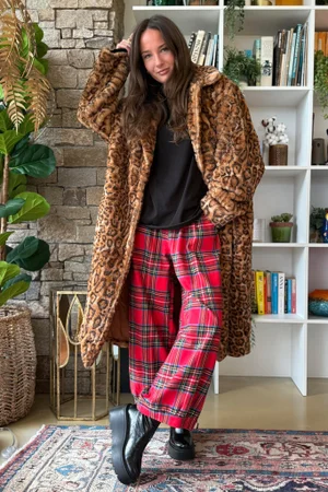 Mara Roar Luxury Faux Fur Long Coat /50=